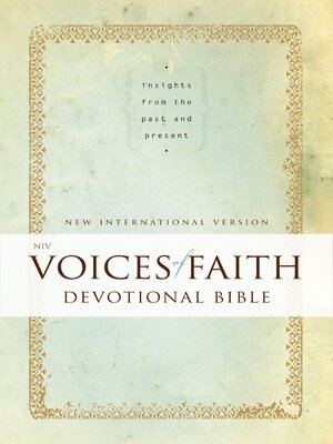 cover image of NIV Voices of Faith Devotional Bible